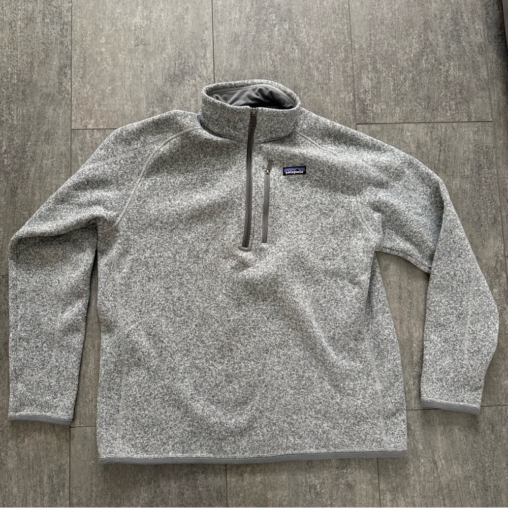 Patagonia Gray Men's Better Sweater 1/4 Zip